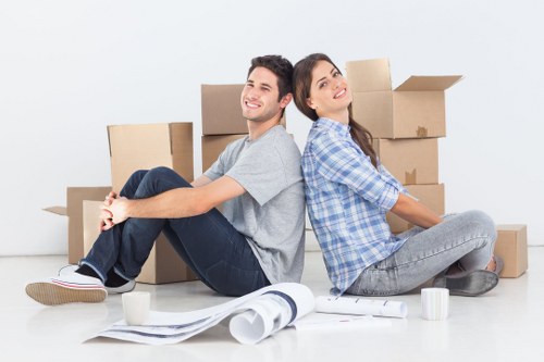 Man and van removal service handling a local Clapham flat move
