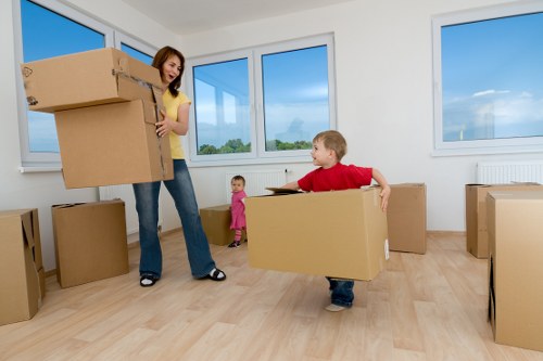 Efficient urban moving support with a Clapham man and van