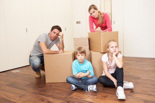 Packing and furniture protection for a flat move