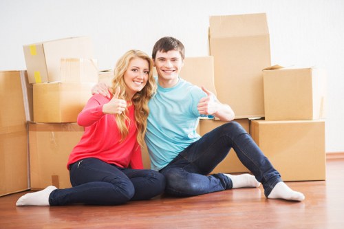 Packing and moving support for a Clapham customer