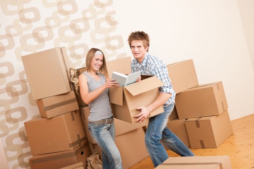 Residential moving service using a removals van in Clapham