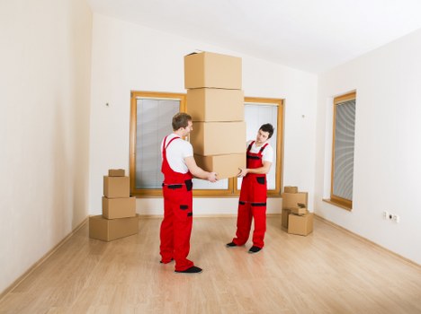 Loading commercial furniture for a move in Clapham
