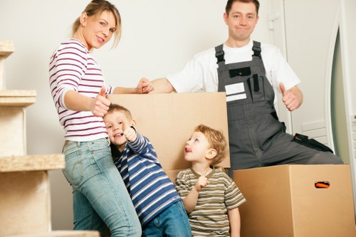 Support team assessing a complaints case for a van move