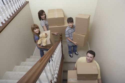 Careful loading of furniture for a Clapham move